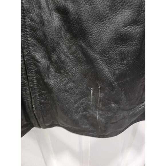 Vintage Wilsons M. Julian Leather Men's Jacket XL Thinsulate Insulation Black - Picture 6 of 16